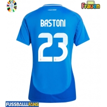 Italien Alessandro Bastoni #23 Heimtrikot Frauen EM 2024 Kurzarm